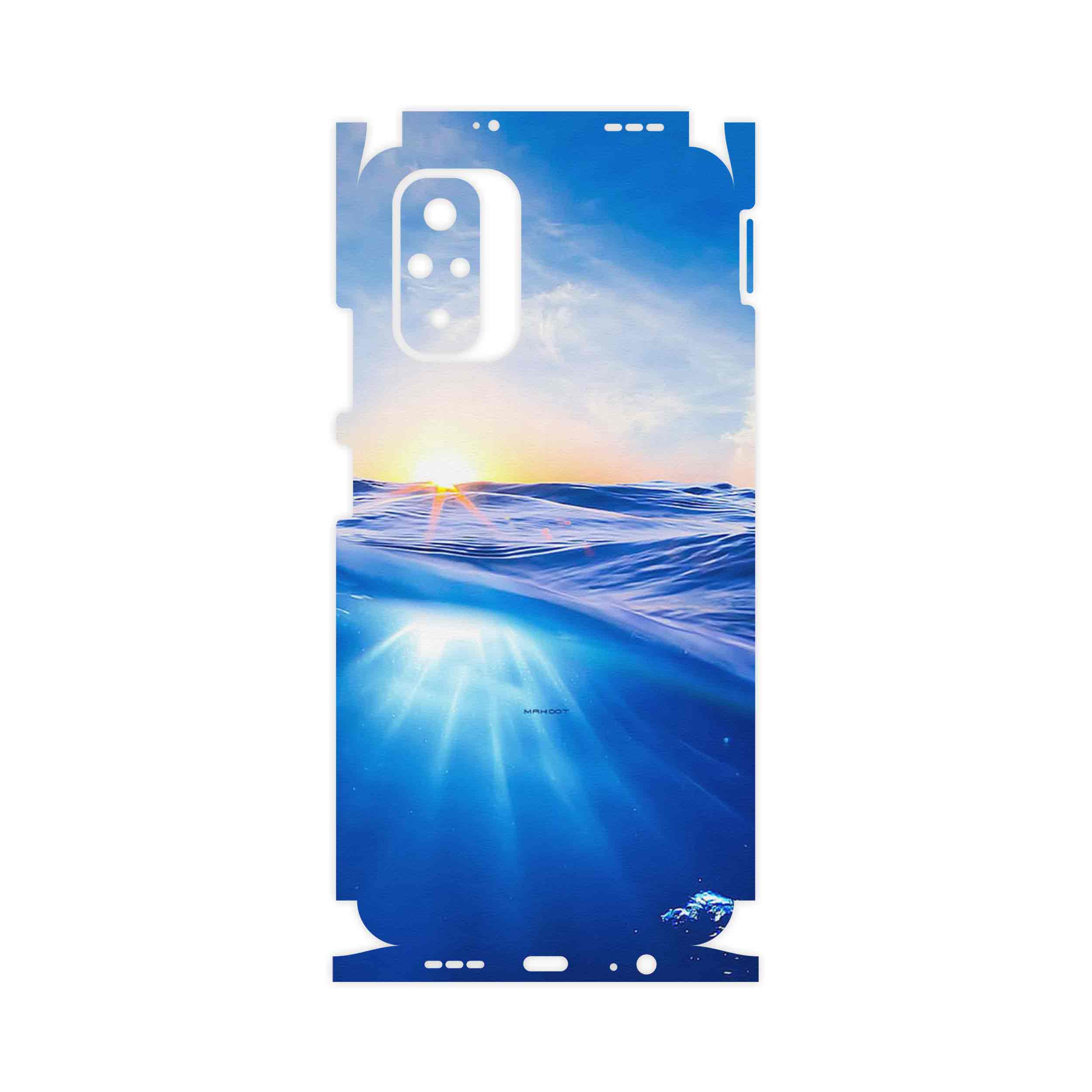 برچسب پوششی ماهوت مدل Ocean-FullSkin مناسب برای گوشی موبایل شیائومی Redmi Note 10s
