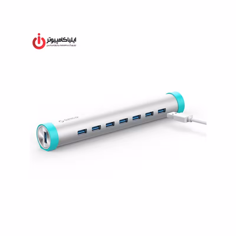 هاب هفت پورت USB3.0 آلومینیومی همراه با آداپتور برند اوریکو مدل ARH7-U3