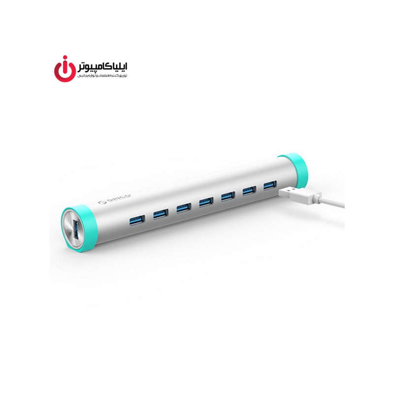 هاب هفت پورت USB3.0 آلومینیومی همراه با آداپتور برند اوریکو مدل ARH7-U3