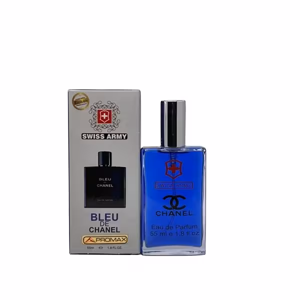عطر جیبی مردانه سوئیس آرمی مدل بلو شنل حجم 55 میلی لیتر
