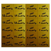 تابلو نشانگر طرح شماره کنتور مدل T24 مجموعه 24 عددی