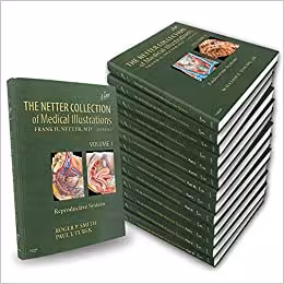 The Netter Collection of Medical Illustrations (Netter Green Book Collection), 9-Vol - کتاب پزشکی بهار