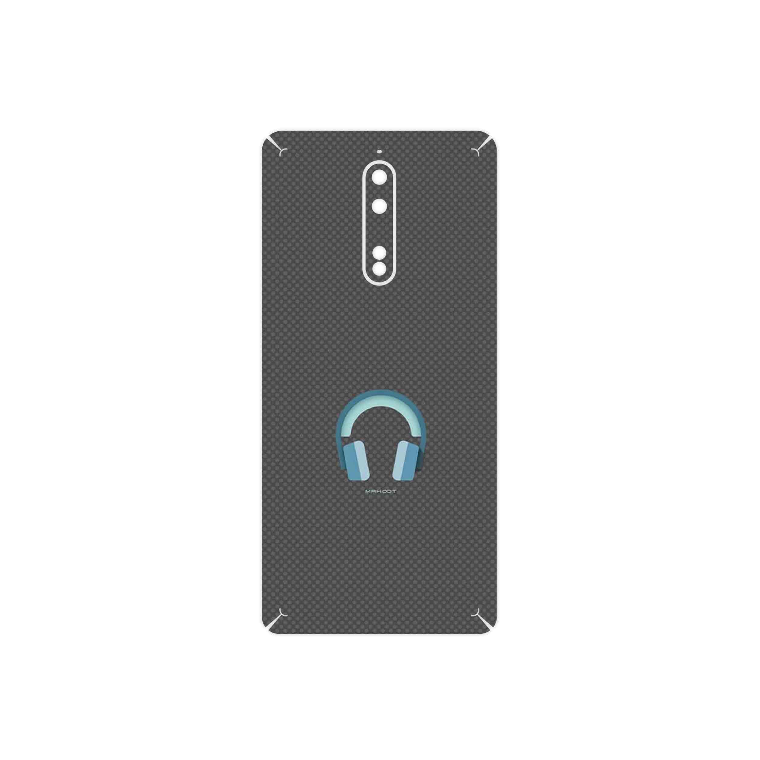 برچسب پوششی ماهوت مدل Minimal Headphone Icon مناسب برای گوشی موبایل نوکیا 8