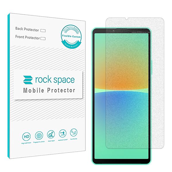 گلس سونی Xperia 10 IV (اکسپریا 10 مارک 4 سونی) مدل نانو هیدروژل مات برند راک اسپیس کد S