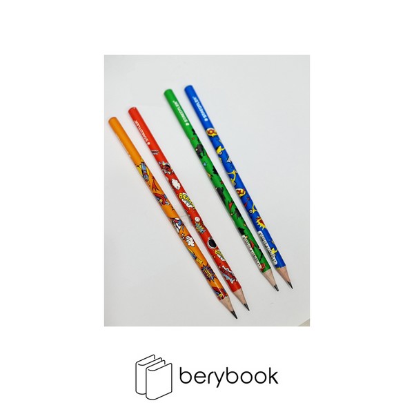Staedtler / استدلر / مداد / مشکی / سوپر من / بتمن / LOL / Boom