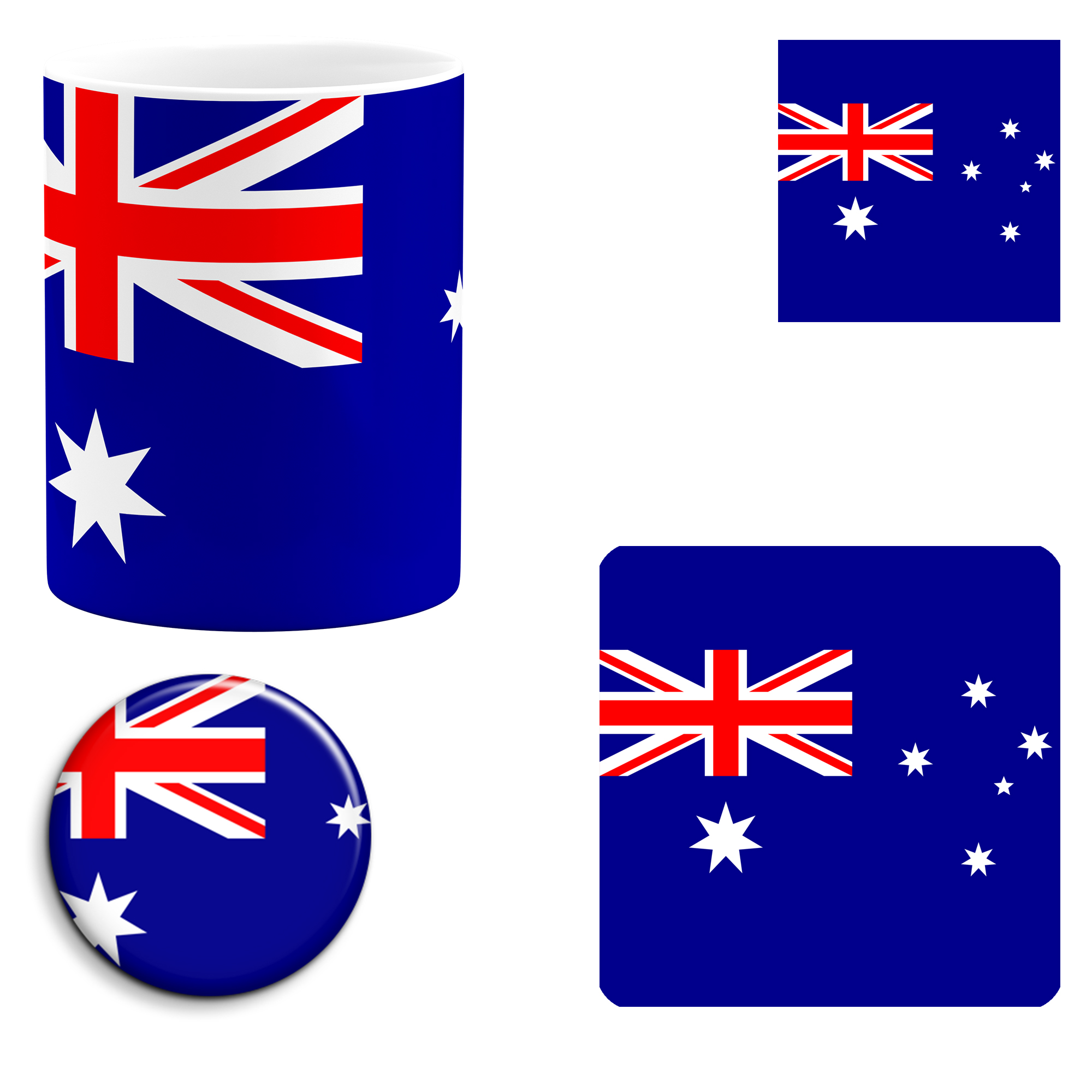 ست هدیه ماگ طرح پرچم استرالیا مدل Australia کد 01