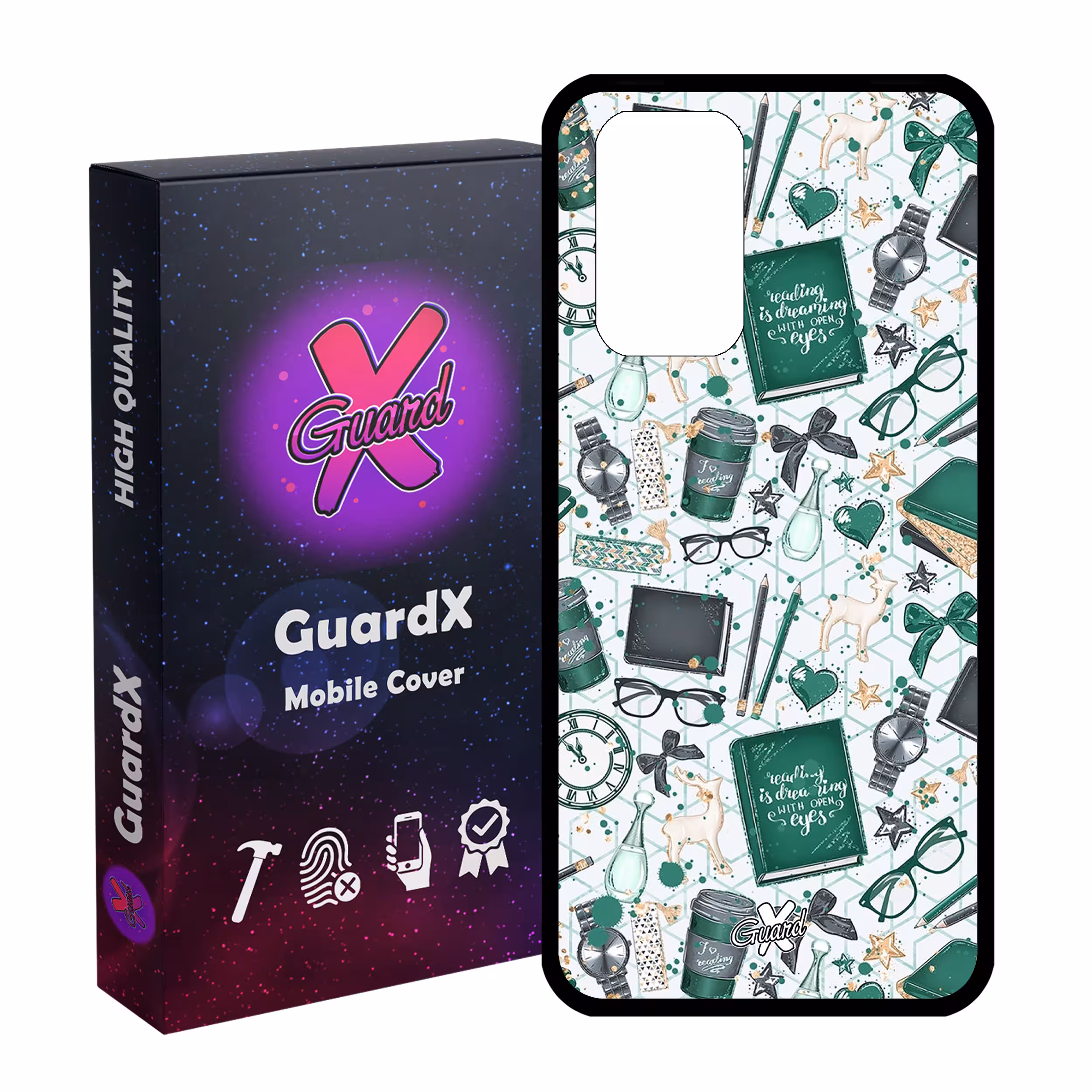 کاور گارد ایکس طرح کتاب مدل Glass10289 مناسب برای گوشی موبایل شیائومی Redmi Note 10 Pro / Note 10 Pro Max