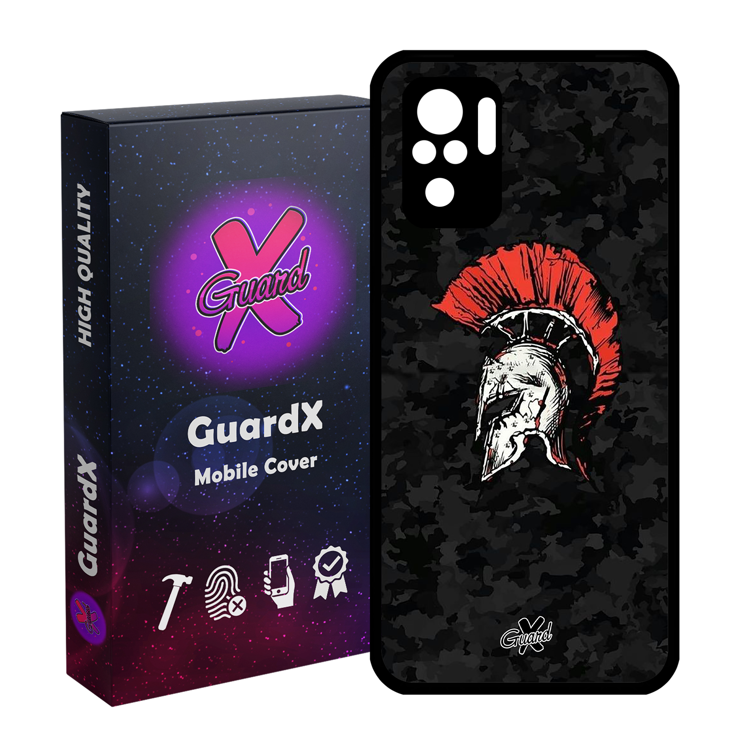 کاور گارد ایکس طرح Gladiator مدل Glass10079 مناسب برای گوشی موبایل شیائومی Redmi Note 10 4G / Note 10S