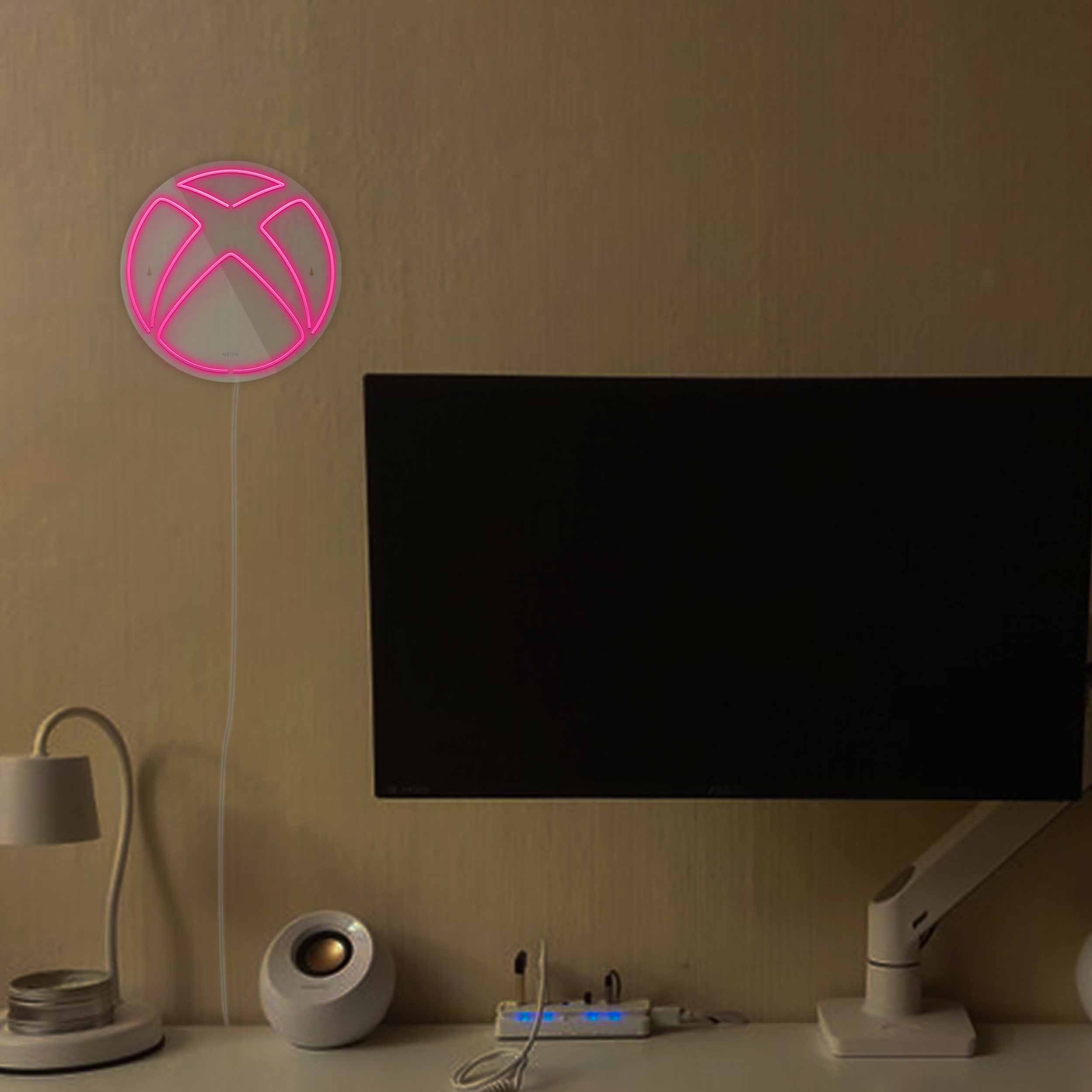 چراغ دیواری نئون دیزاین طرح Xbox-GL_PN