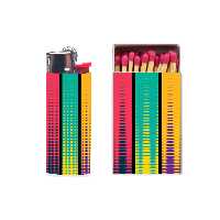 فندک مدل رنگی کد 420 به همراه کبریت