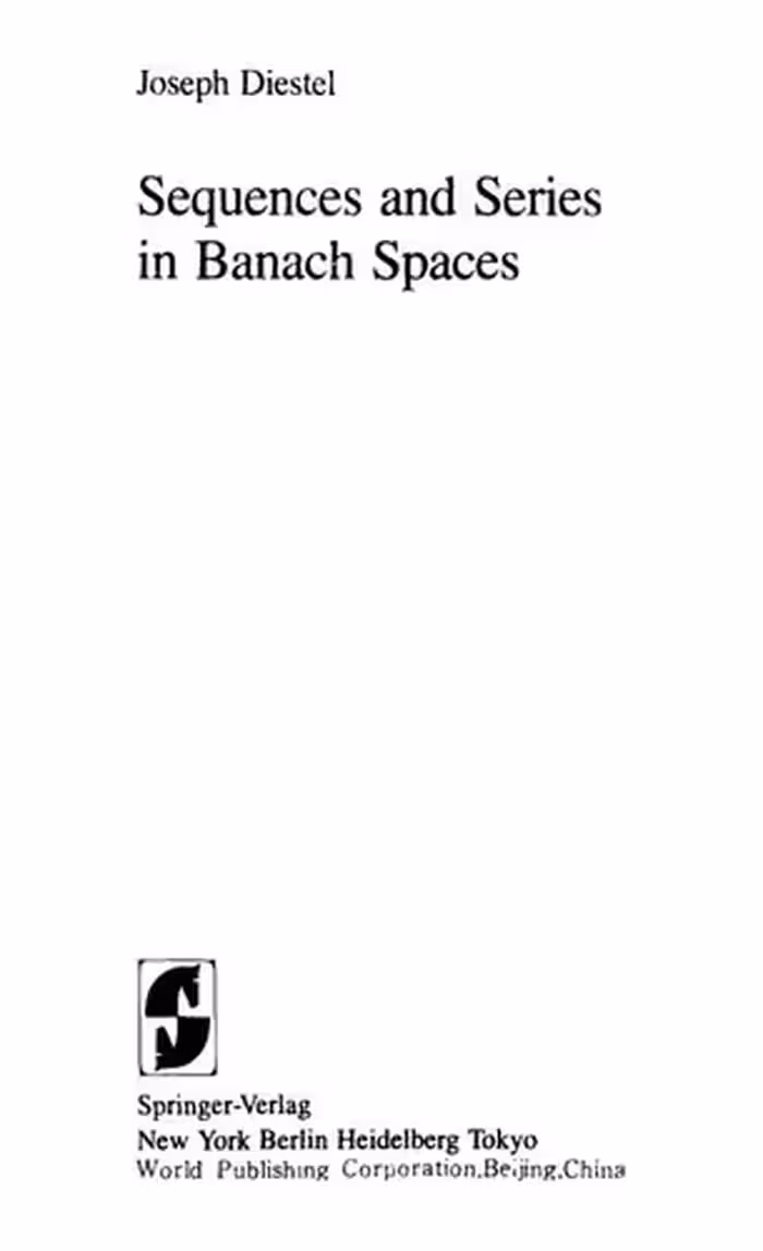 خرید و دانلود نسخه کامل کتاب Sequences and Series in Banach Spaces