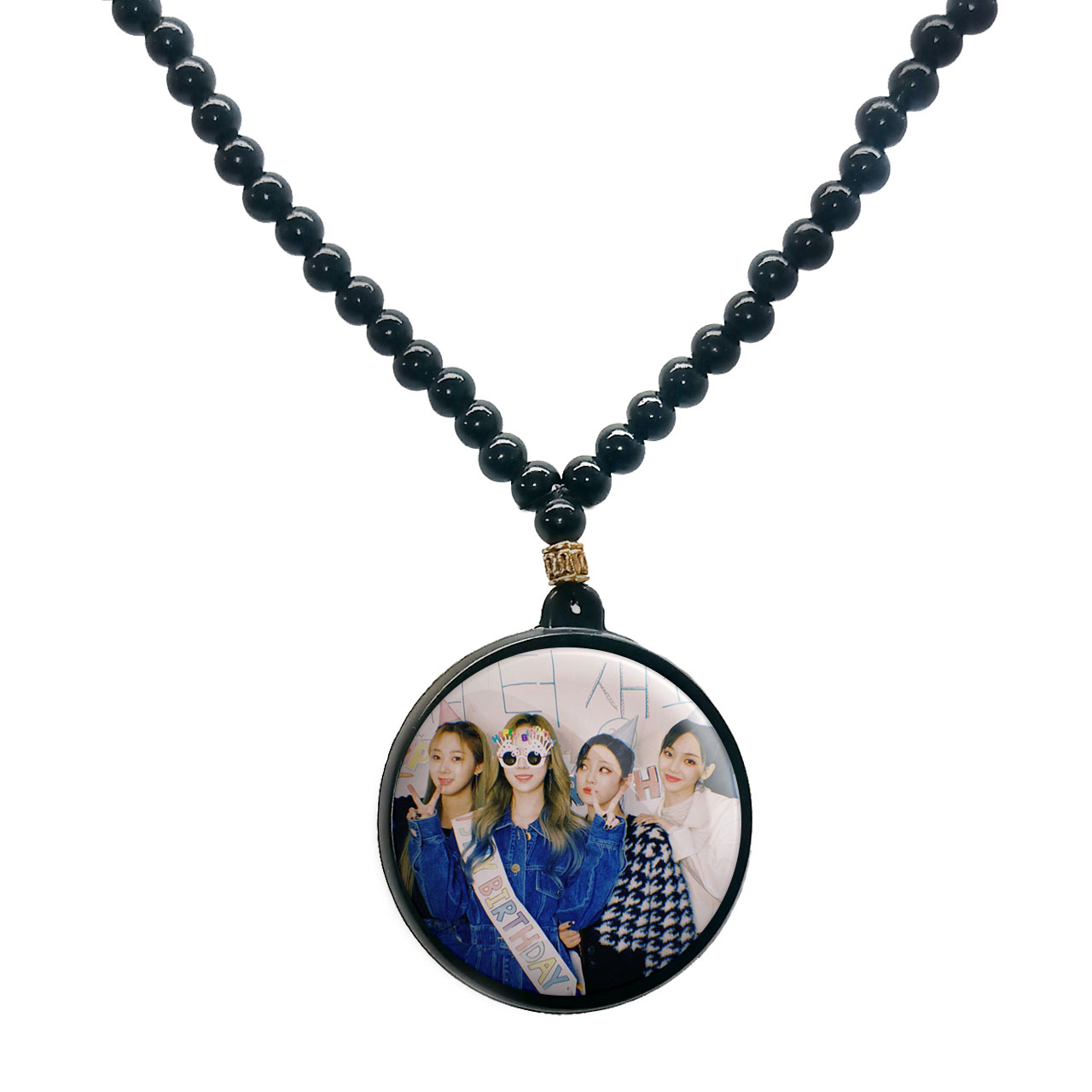 گردنبند پرمانه طرح aespa کد pmd.18540 مدل دو طرفه