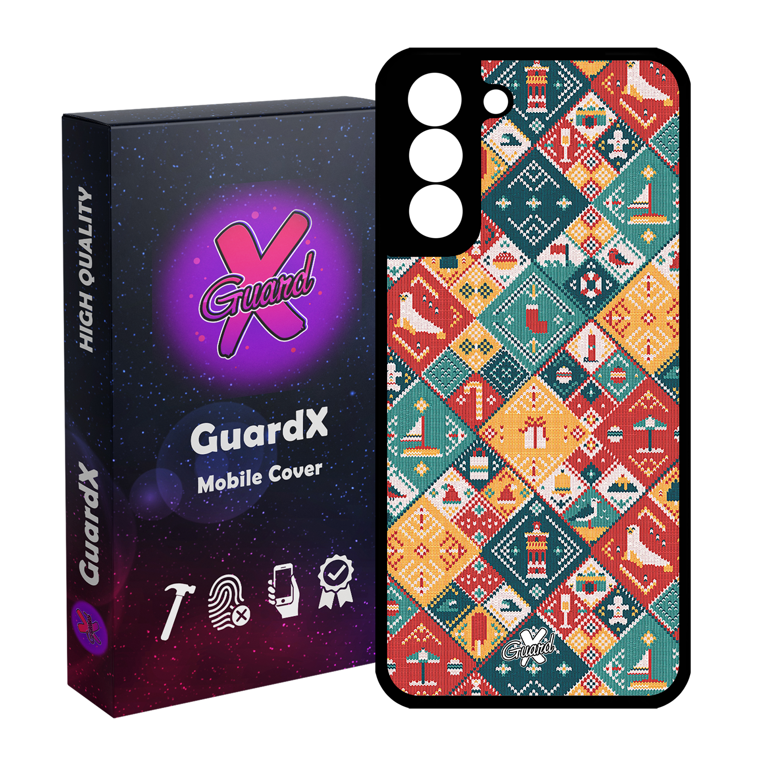 کاور گارد ایکس طرح Pattern مدل Glass10168 مناسب برای گوشی موبایل سامسونگ Galaxy S21