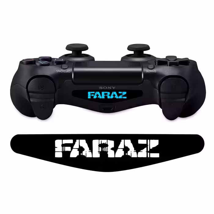 برچسب لایت بار دسته پلی استیشن 4 ونسونی طرح Faraz
