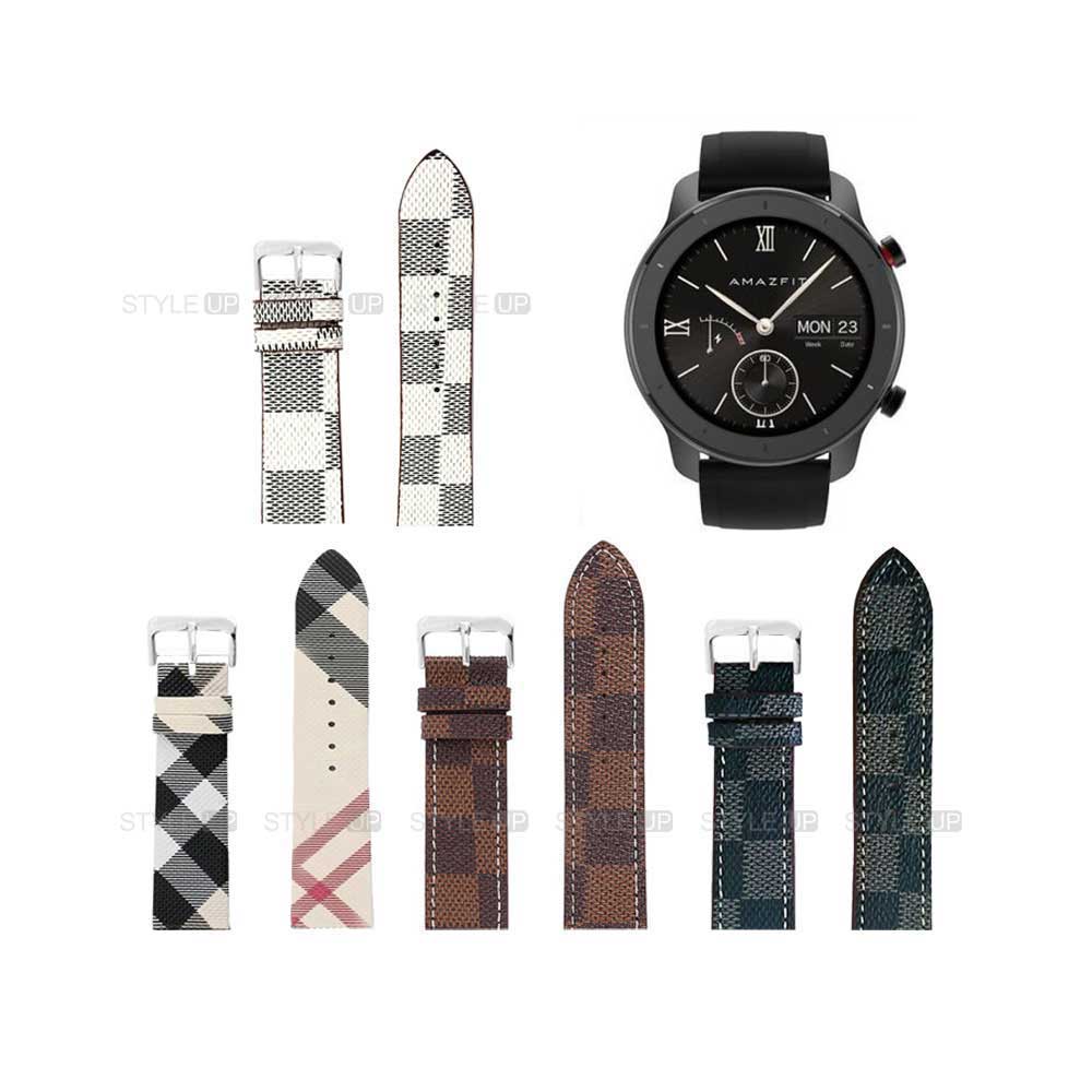 بند ساعت شیائومی Xiaomi Amazfit GTR 42mm طرح لویی ویتون