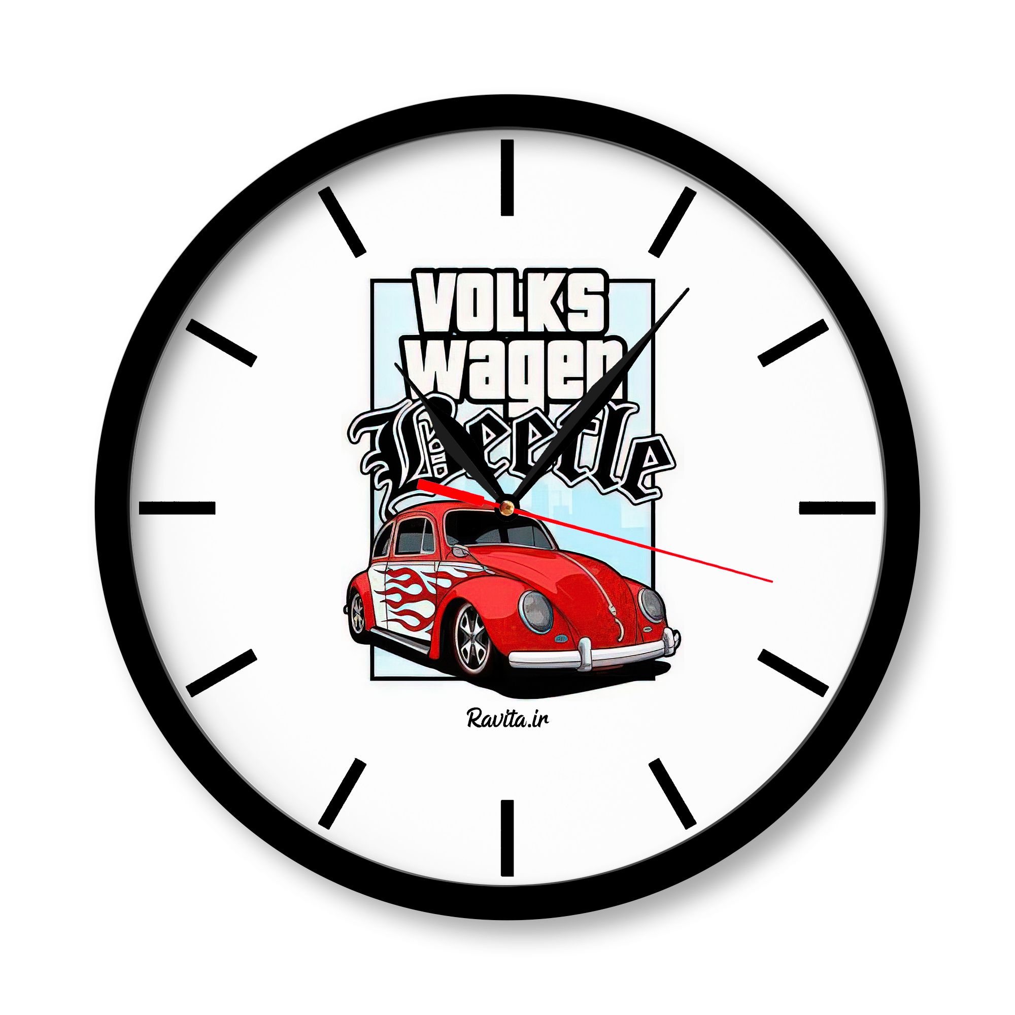 ساعت‌های دیواری راویتا طرح ماشین 3095