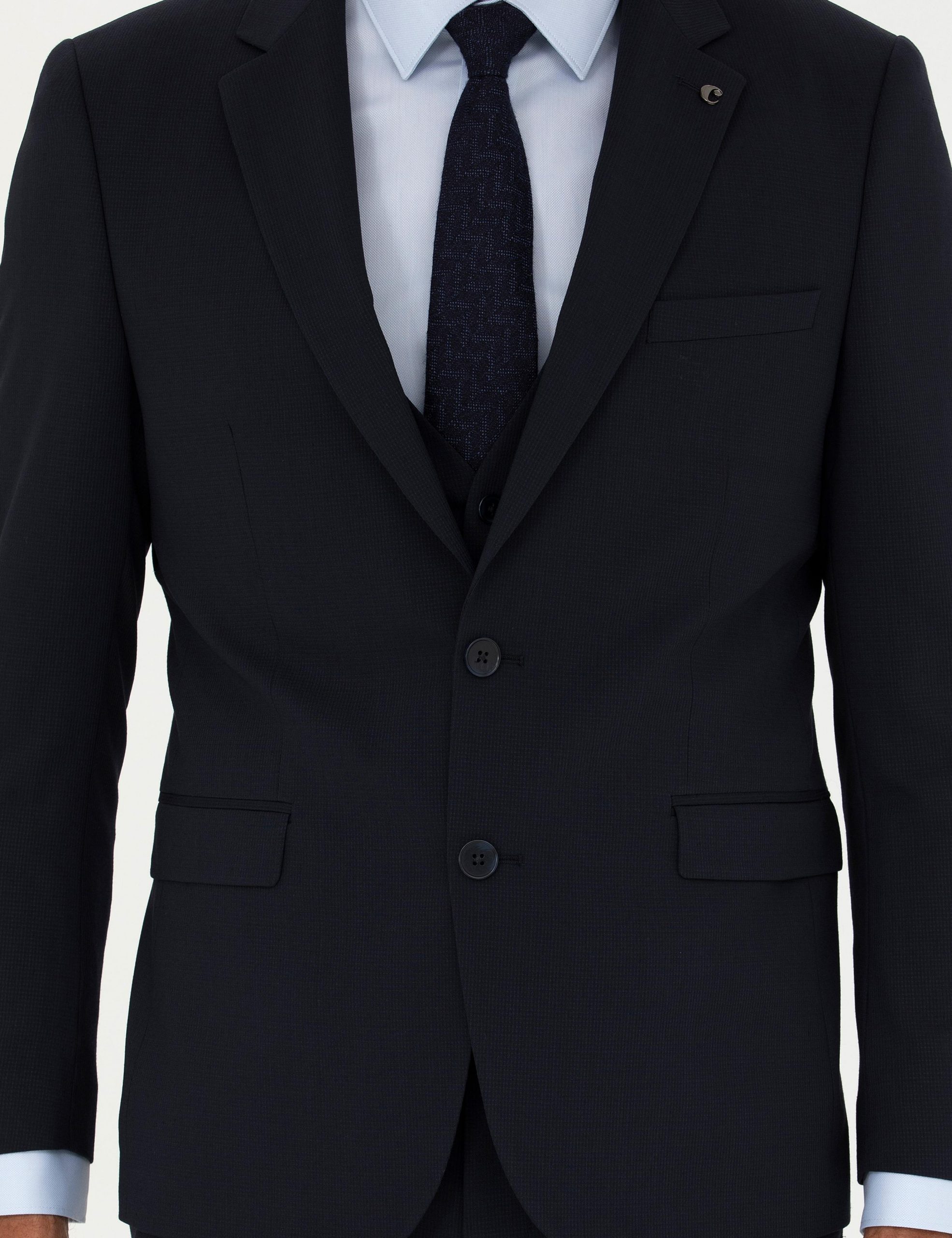 کت و شلوار مردانه سرمه ای کاشارل