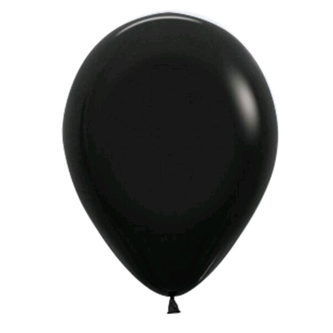بادکنک لاتکس رنگ مشکی پررنگ براق 12 اینچ جنس عالی و باکیفیت دیزاین مراسم جشن تولد