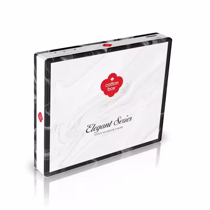 سرویس ملحفه کاتن باکس مدل Elegant دو نفره 4 تکه