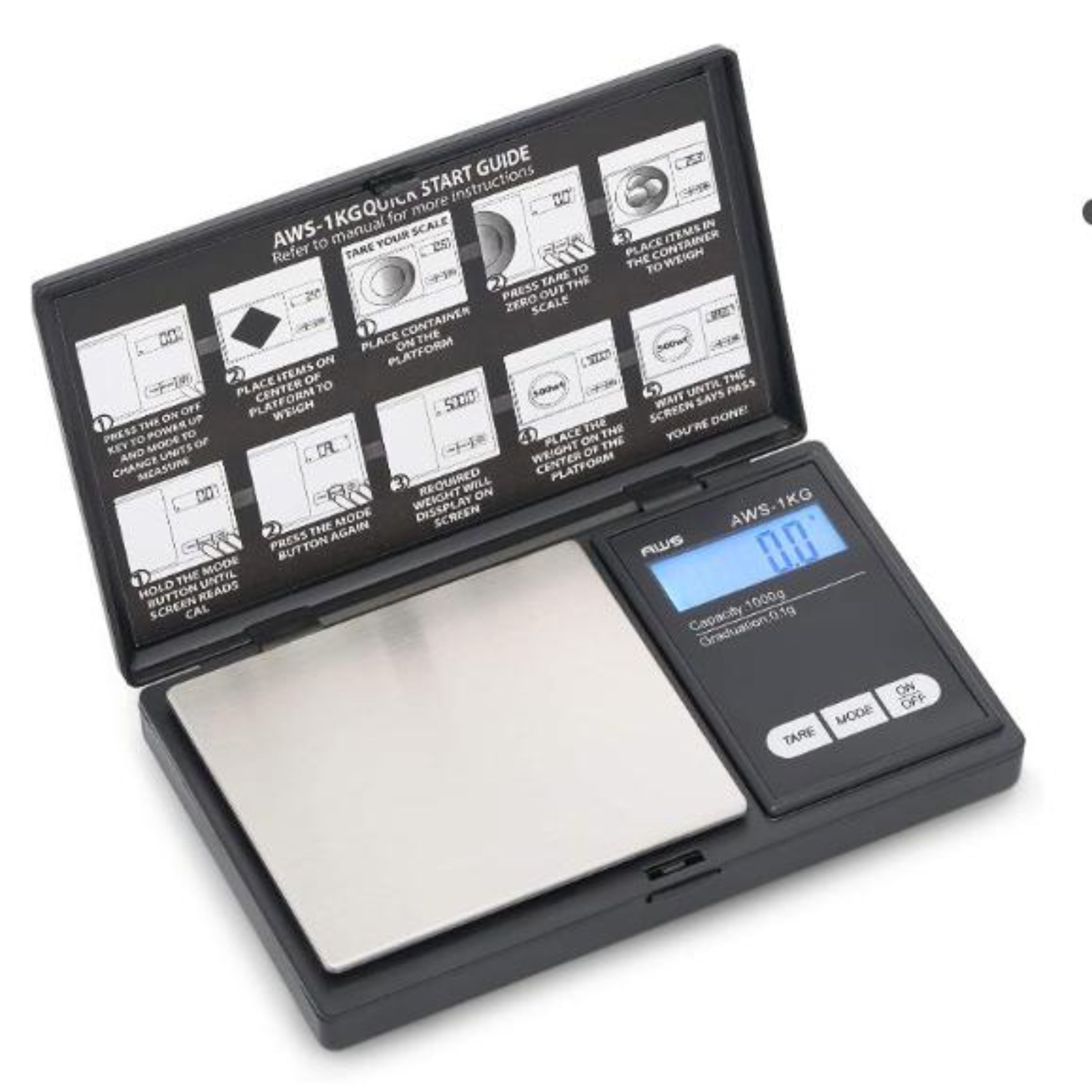 ترازو دیجیتال کوچک حرفه ایی( گرمیprofessional-mini(1000 دقت یک صدم گرم