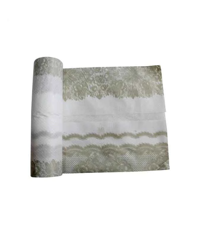 سفره یکبار مصرف کوالا مدل cotton کد va2000_004 رول 10 متری