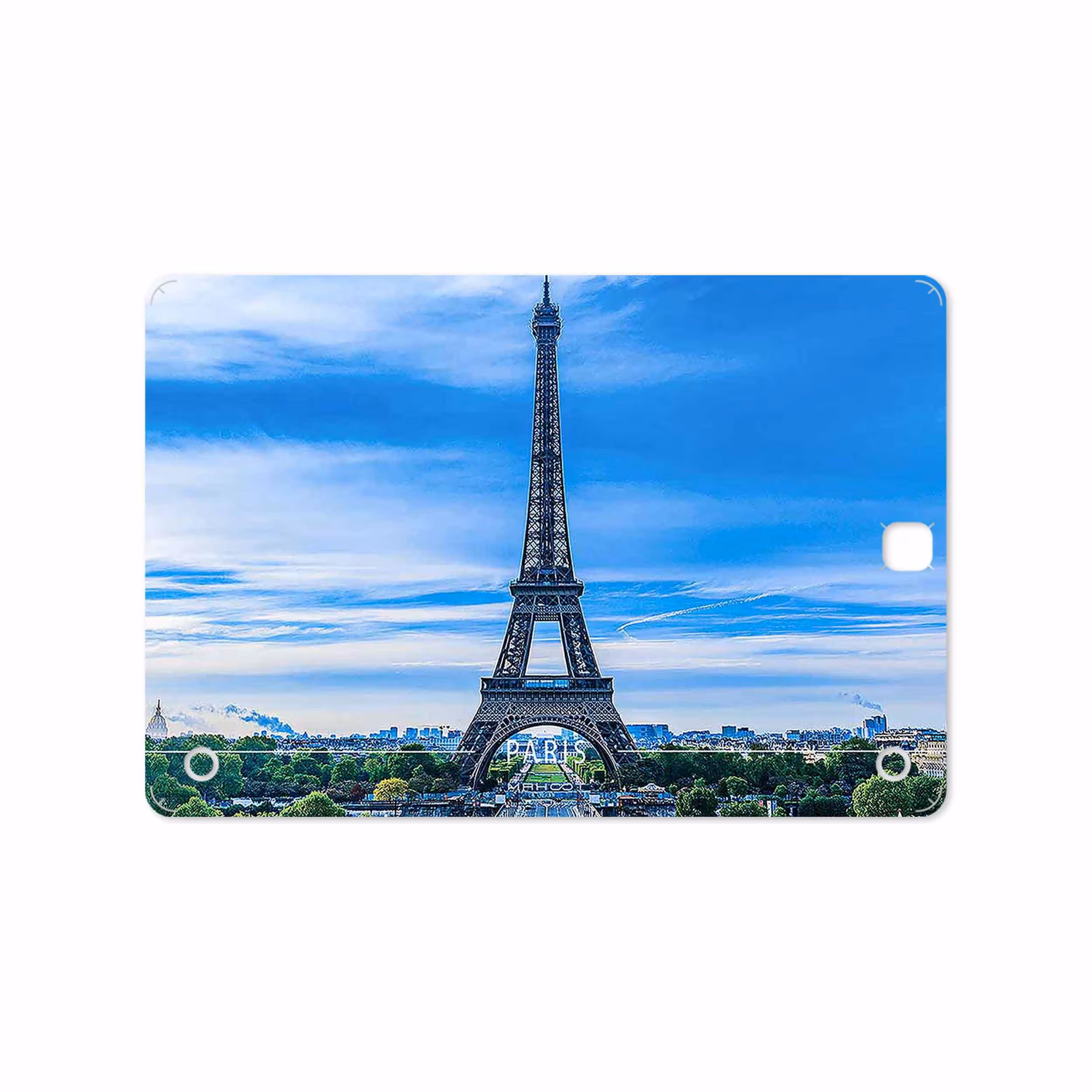 برچسب پوششی ماهوت مدل Paris City مناسب برای تبلت سامسونگ Galaxy Tab A 9.7 2015 T555