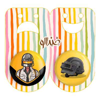 پیکسل خندالو مدل بازی پابجی کد 37913792 مجموعه 2 عددی