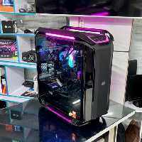 کیس گیمینگ آماده درجه یک کیس شیشه با نور پردازی خاص بسیار حرفه ای  برای بازی های سنگین و جدید تا 20 ساله دیگه تضمینی