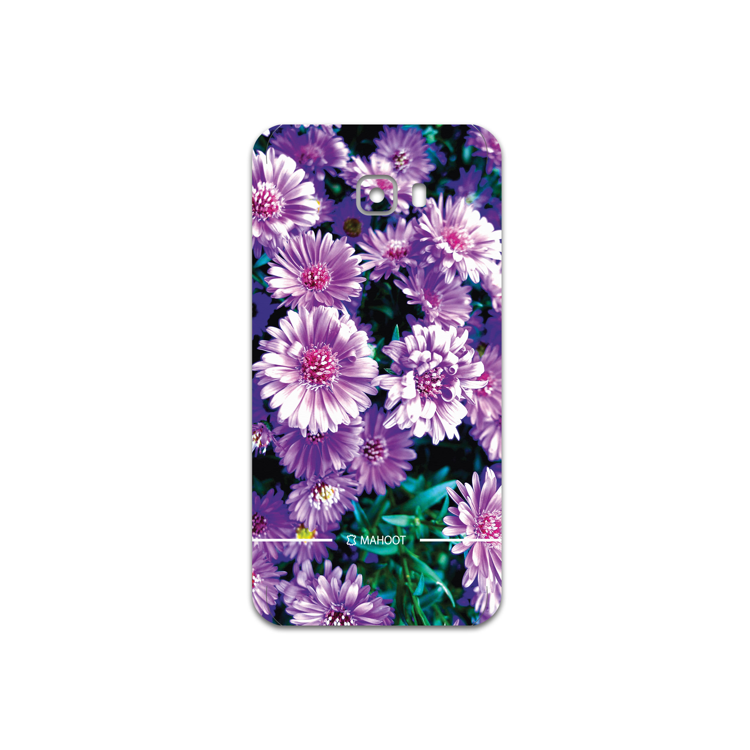 برچسب پوششی ماهوت مدل Purple-Flower مناسب برای گوشی موبایل سامسونگ Galaxy C7 Pro