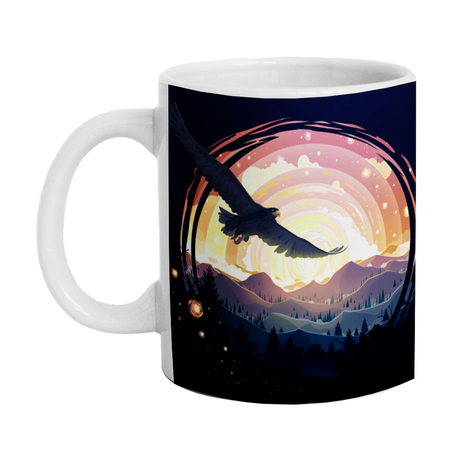 ماگ دارلی طرح عقاب پرواز مدل M818