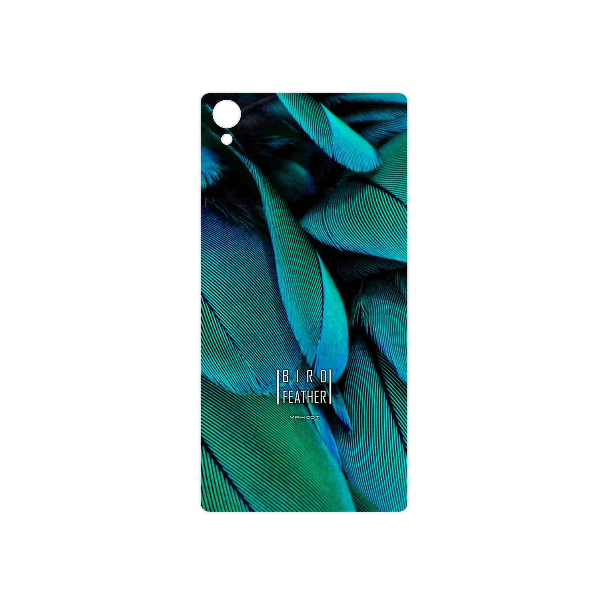 برچسب پوششی ماهوت مدل Green Feather مناسب برای گوشی موبایل سونی Xperia Z1