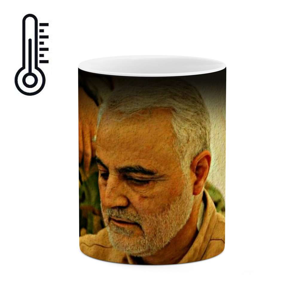 ماگ حرارتی طرح سردار شهید حاج قاسم سلیمانی  مدل mgph11690