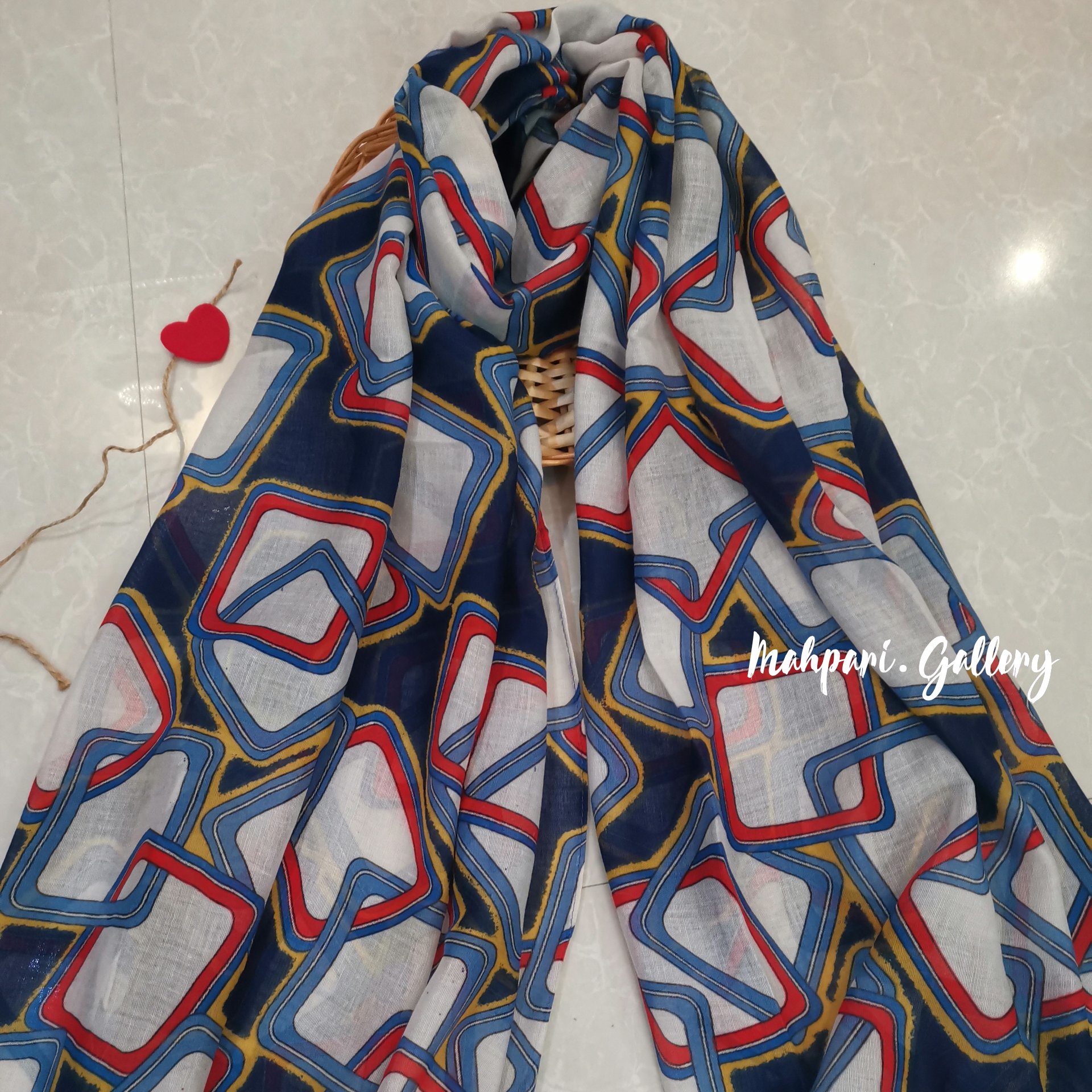 شال چند رنگ کد 34 + هدیه (مگنت)