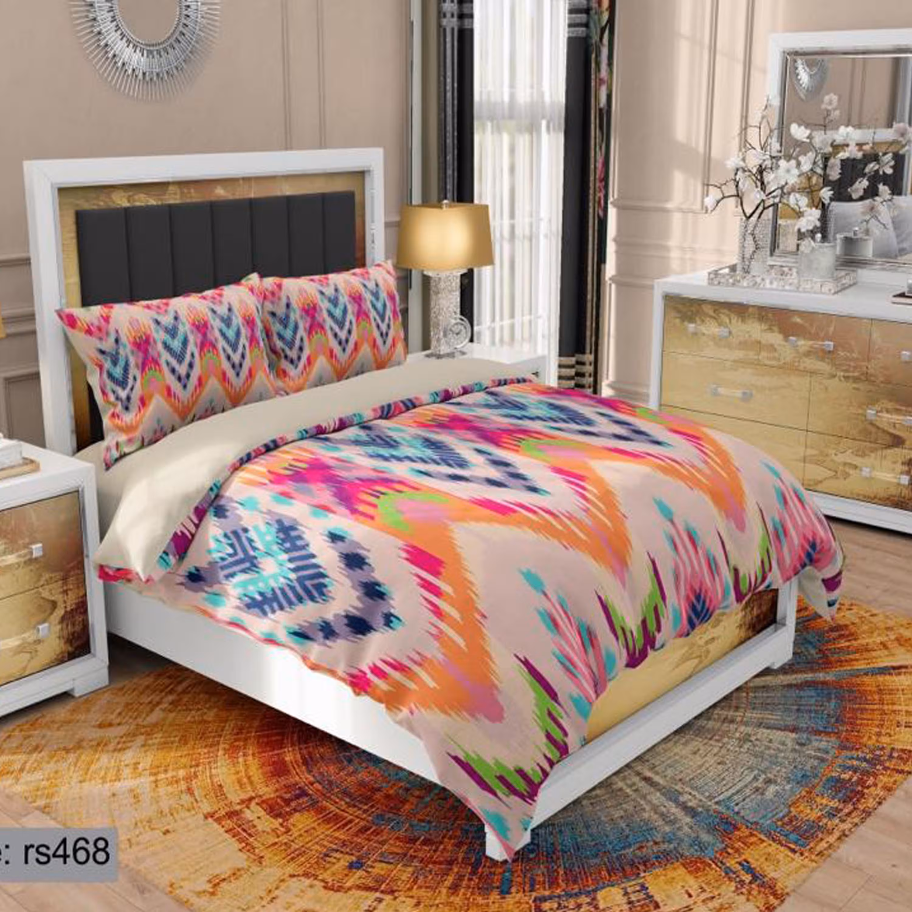 سرویس روتختی 1 نفره تنسل چاپی برندترک لند (Turk Land)  کد rs 468