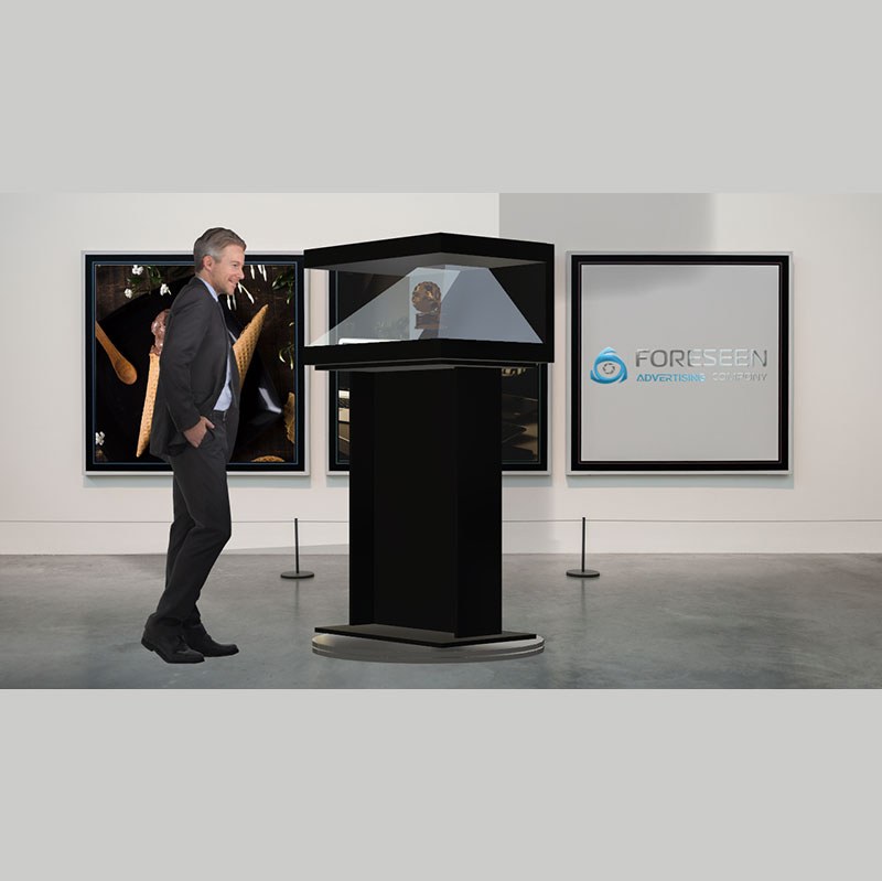 هرم هولوگرافیک (باکس سه بعدی)سایز 32 اینچ سه  وجهی(ارسال با باربری و پس کرایه)