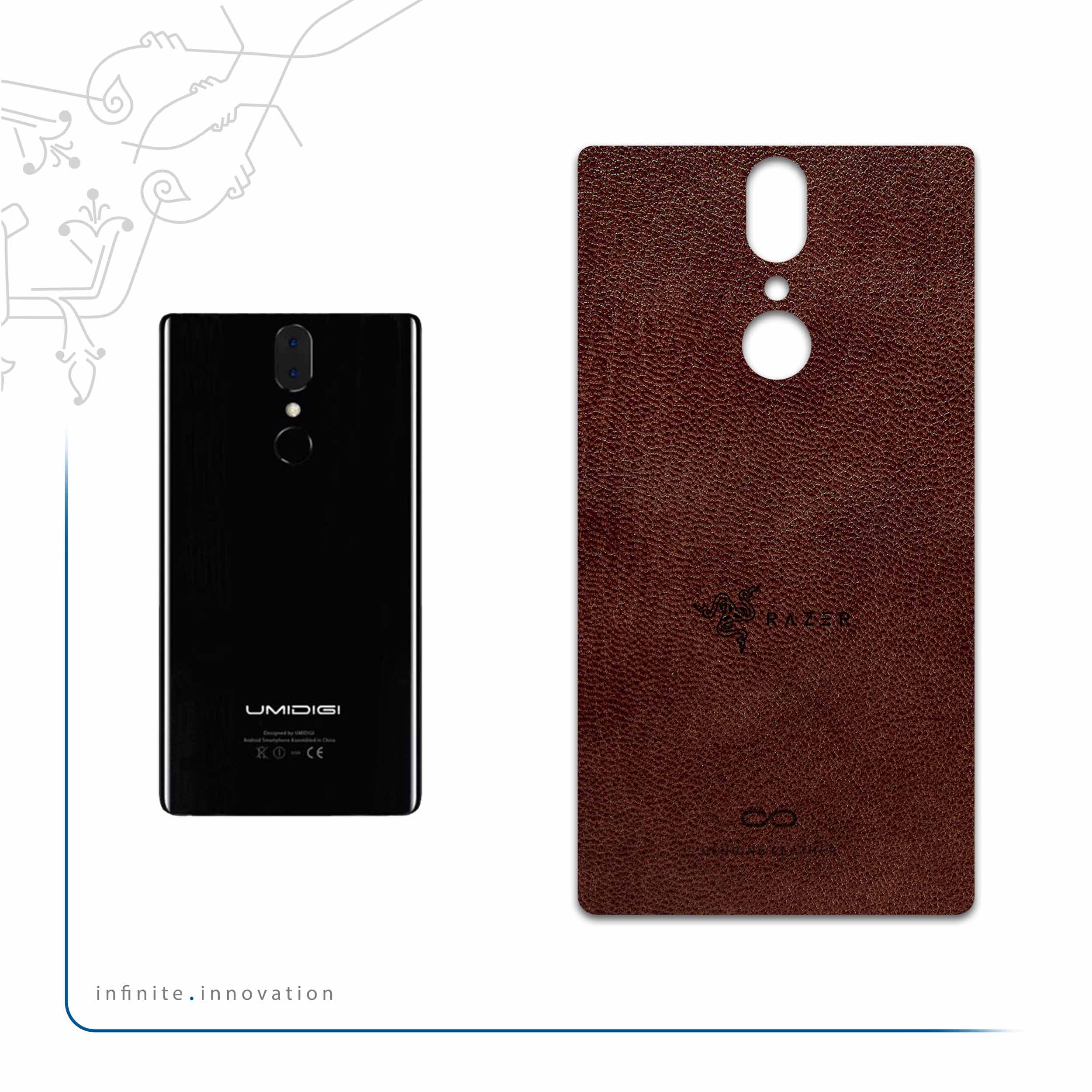 برچسب پوششی ماهوت مدل NL-RZR مناسب برای گوشی موبایل یومی Crystal