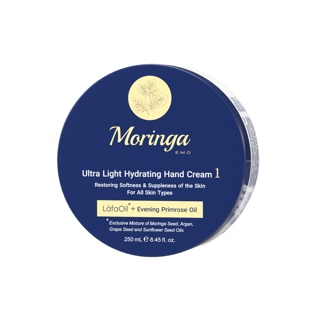 کرم دست فوق سبک و آبرسان مورینگا شماره 1 حجم 250 میلی لیتر