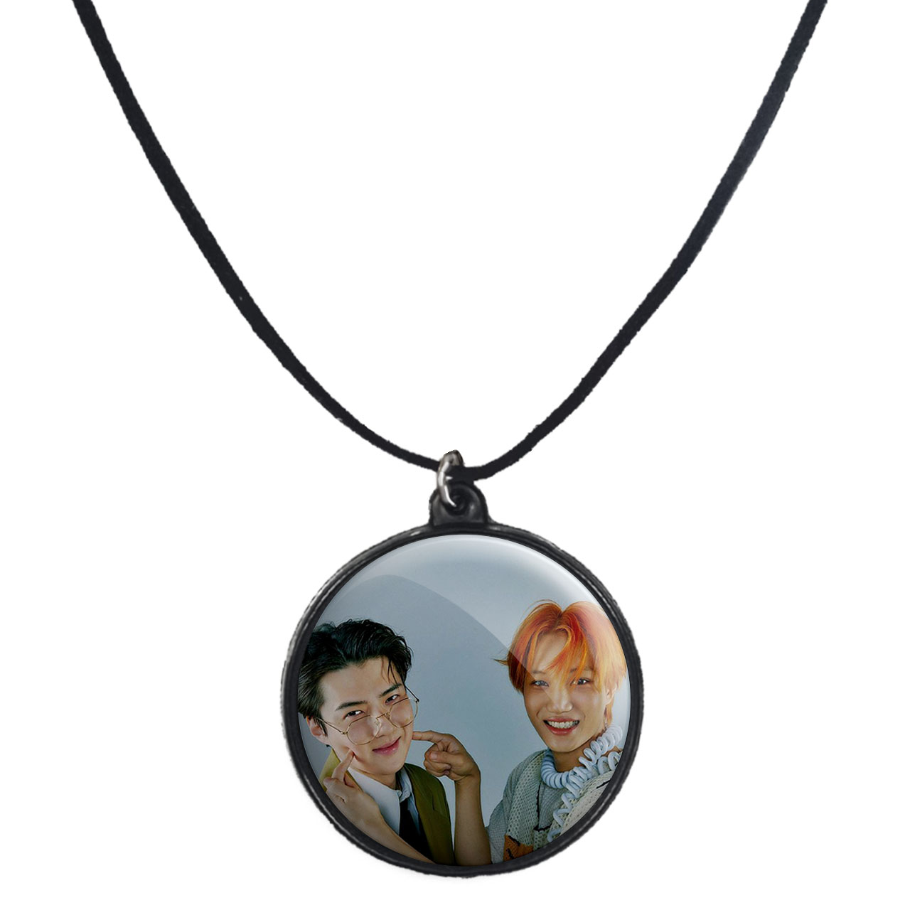 گردنبند پرمانه طرح exo کد pmb.13968 مدل دو طرفه