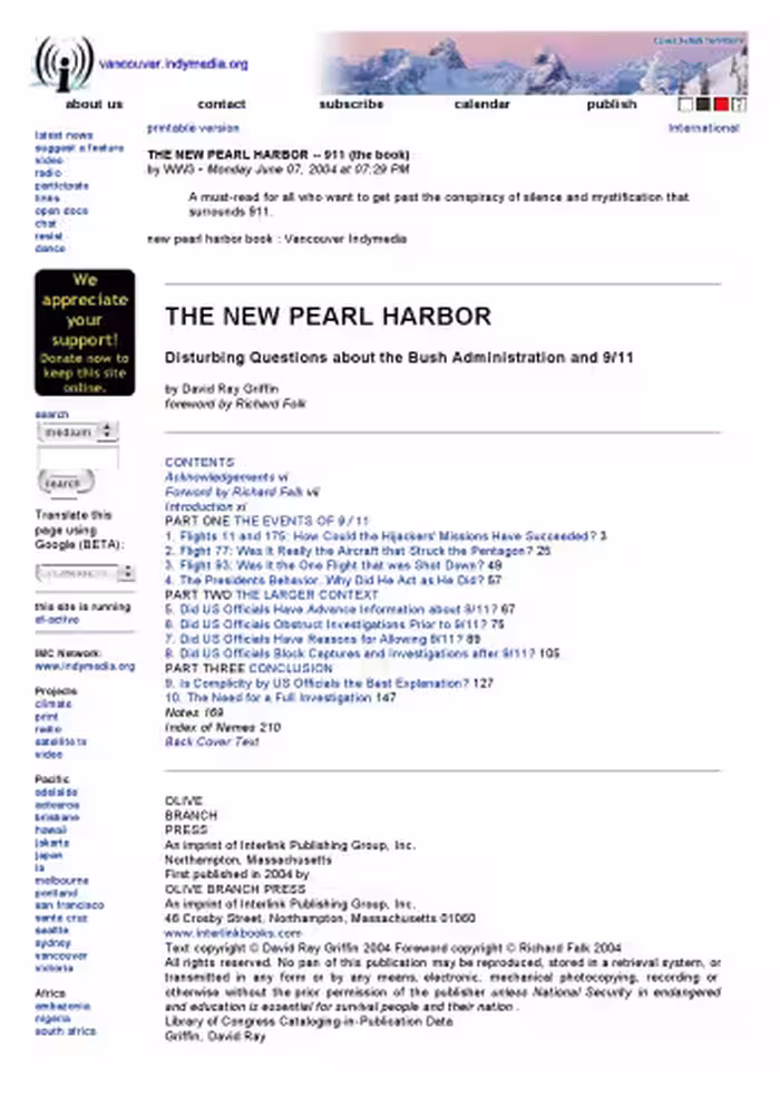 خرید و دانلود نسخه کامل کتاب The New Pearl Harbor: Disturbing Questions About the Bush Administration and 9/11