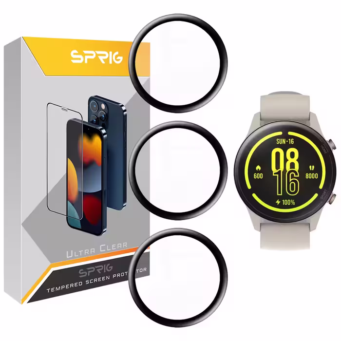 محافظ صفحه نمایش نانو اسپریگ مدل SPG مناسب برای ساعت هوشمند شیائومی Mi Watch Color Sport بسته سه عددی