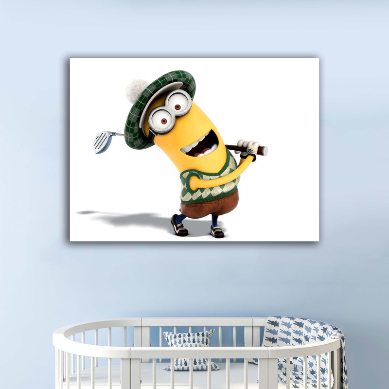 تابلو شاسی کودک آتریسا طرح مینیون | دنیای قاب