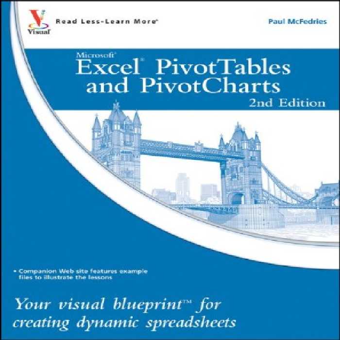 خرید و دانلود نسخه کامل کتاب Excel PivotTables and PivotCharts: Your visual blueprint for creating dynamic spreadsheets