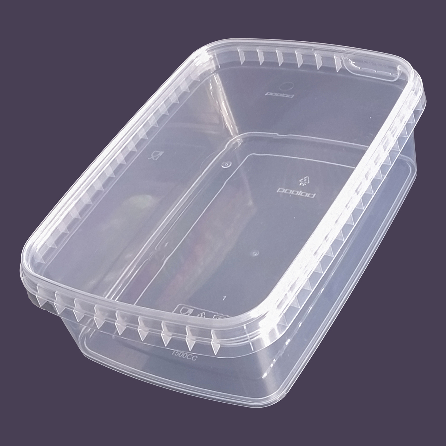 ظرف نگهدارنده پولاد مدل فریزری پلمپ شونده کد 1500cc بسته 30 عددی