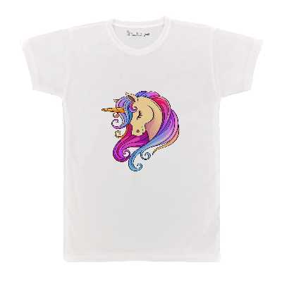 تی شرت بچگانه پرمانه طرح تک شاخ کد pmt.658