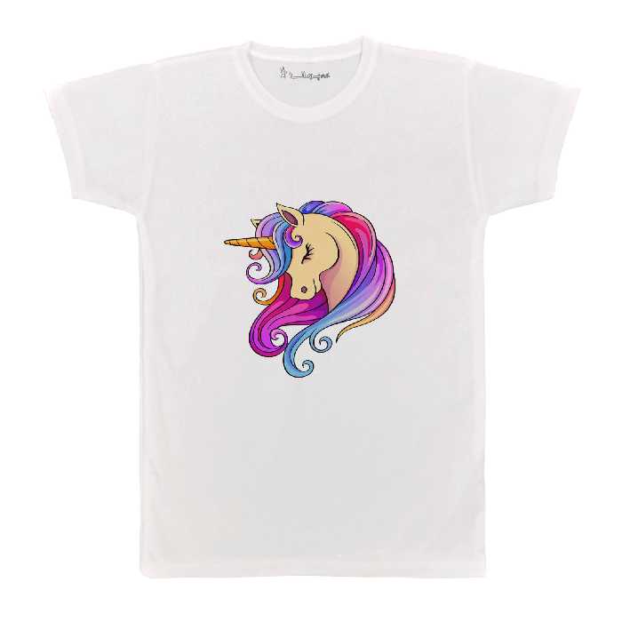 تی شرت بچگانه پرمانه طرح تک شاخ کد pmt.658