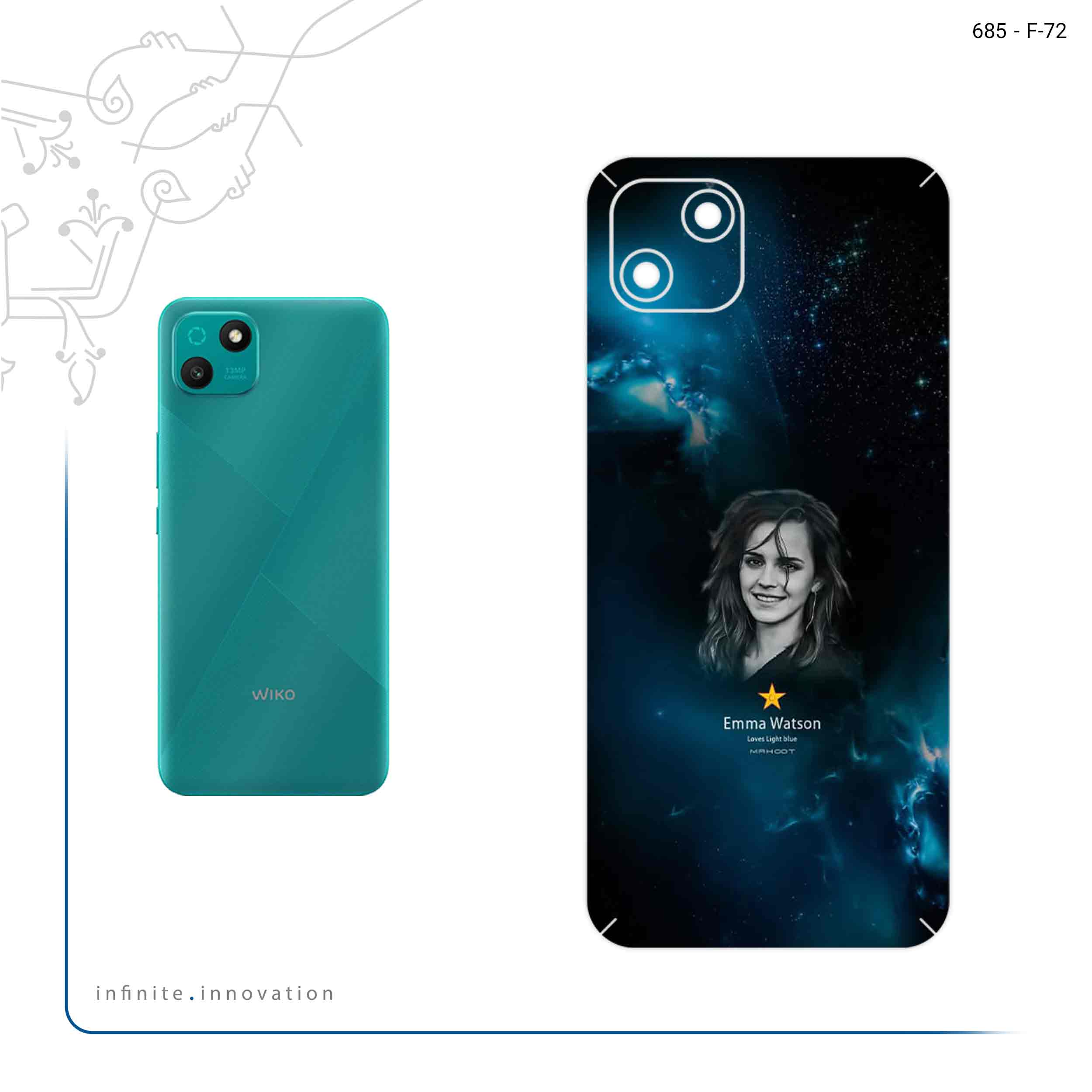 برچسب پوششی ماهوت مدل Emma Watson مناسب برای گوشی موبایل ویکو T10