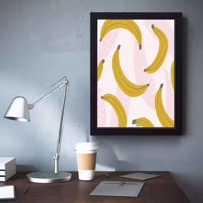 تابلو مدل مینیمال Banana کد m2425-w