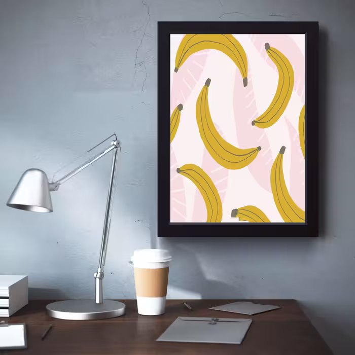 تابلو مدل مینیمال Banana کد m2425-w