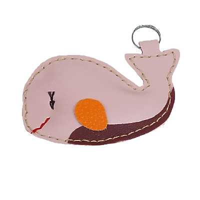 جاکلیدی چرمی طرح دلفین کد 1