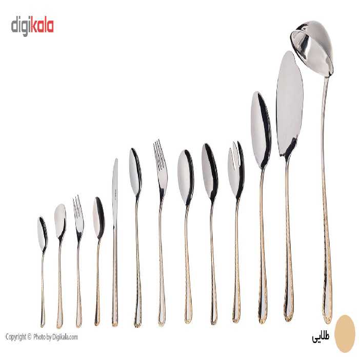 سرویس قاشق و چنگال 116 پارچه ناب استیل مدل Berlin